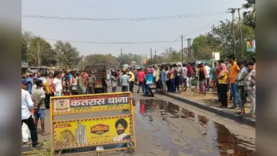 ट्रेलर की चपेट में आने से सांसद ढुलू महतो और विधायक शत्रुघ्न महतो के यूनियन वर्कर की मौत