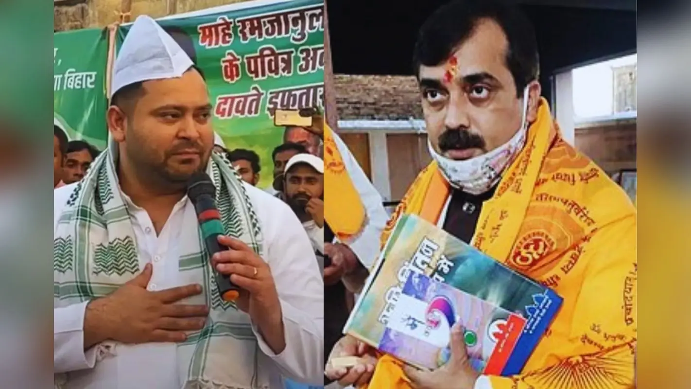 “टीका मिटाकर इफ्तार पार्टी में जाते हैं तेजस्वी”, बिहार के मंत्री का लालू परिवार पर बड़ा हमला
