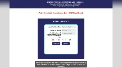 MP Police Constable Final Result: एमपी पुलिस कांस्टेबल फाइनल रिजल्ट जारी, यहां से करें डाउनलोड