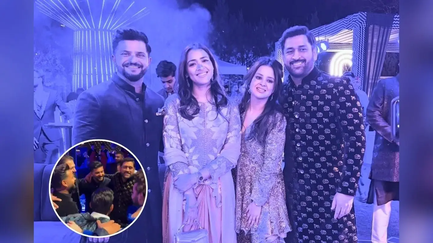 जमकर थिरके धोनी और रैना और ऋषभ पंत, संगीत सेरेमनी में दिग्गजों का डांस वीडियो वायरल