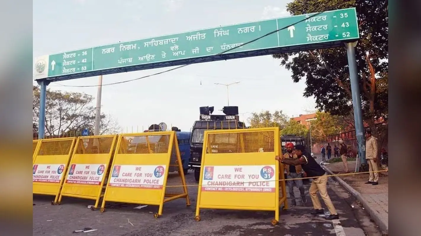 Punjab Kisan Andolan: धरना देने निकले किसानों पर सख्ती, चंडीगढ़ बॉर्डर सील