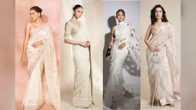 6 Trending White Partywear Saree: श्रद्धा कपूर से लेकर शिल्पा शेट्टी तक, ये पार्टीवियर साड़ी आपको देंगी एलीगेंट और ग्रेसफुल लुक