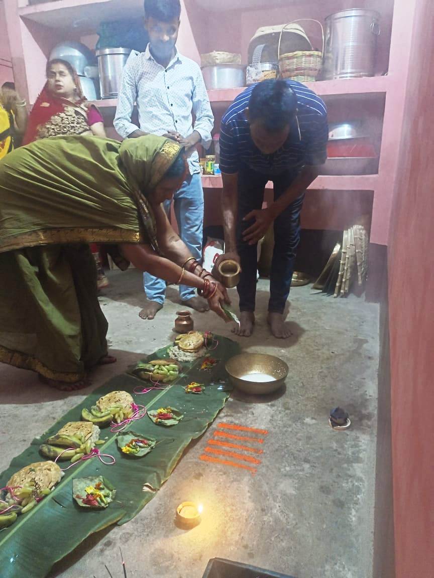 Bhagalpur news महापर्व चैती छठ का खरना संपन्न, पहला अर्घ आज