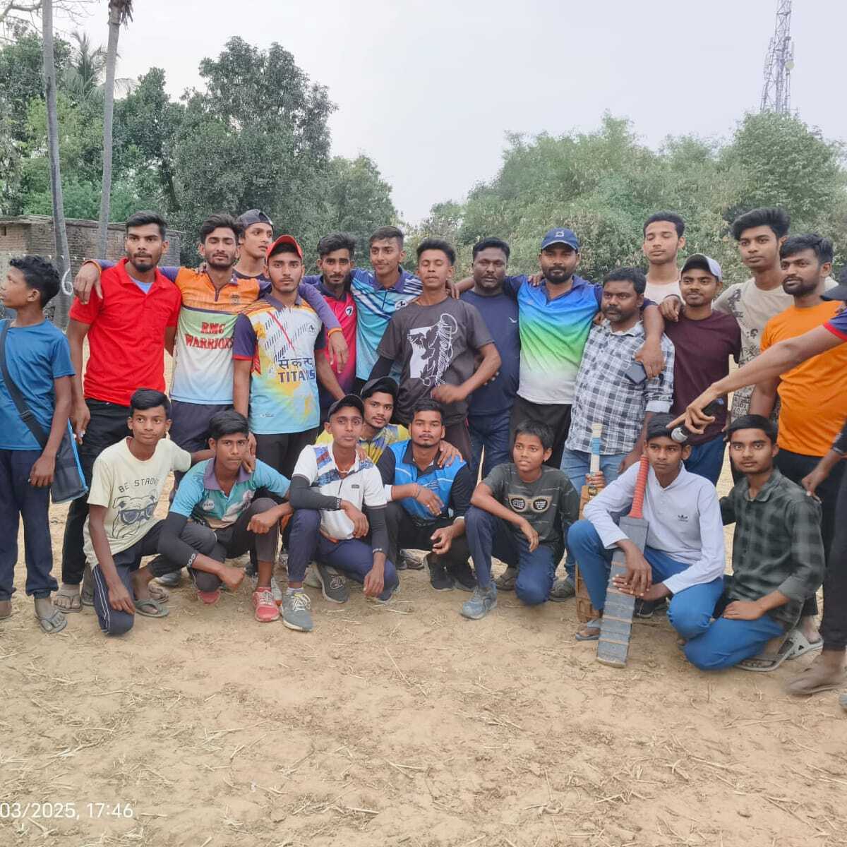 Bhagalpur news क्रिकेट मैच राक स्टार व रवि इलेवन टीम विजयी