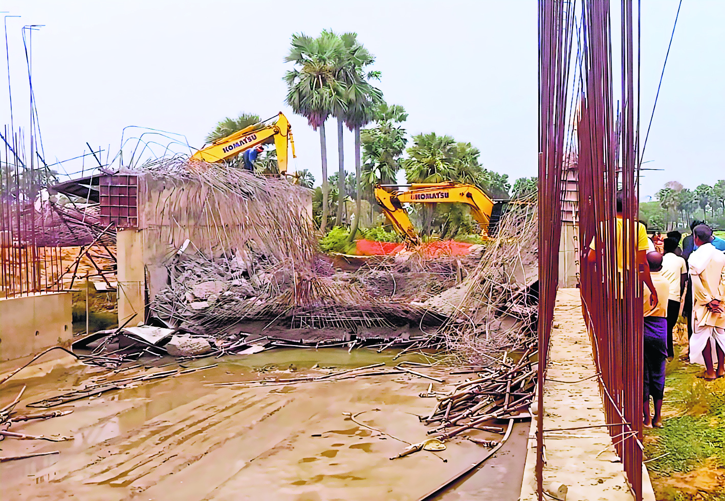 Jehanabad : एक्सप्रेस-वे पर निर्माणाधीन पुल गिरा, दो मजदूर घायल