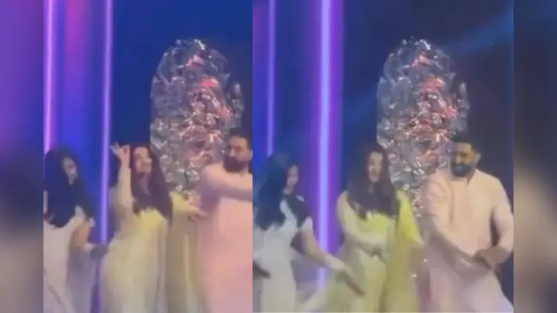 VIDEO: 10 साल बाद ‘कजरा रे’ पर फिर नाचे ऐश्वर्या-अभिषेक, इस बार अमिताभ नहीं बेटी आराध्या ने दिया साथ