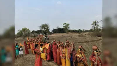 नवनिर्मित काली मंदिर में प्राण-प्रतिष्ठा, निकाली कलश-यात्रा