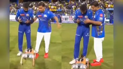 Watch Video: रोबोट डॉग को देख उछल पड़े आकाश अंबानी, खुद तो डरे ही हार्दिक को भी चौंका दिया
