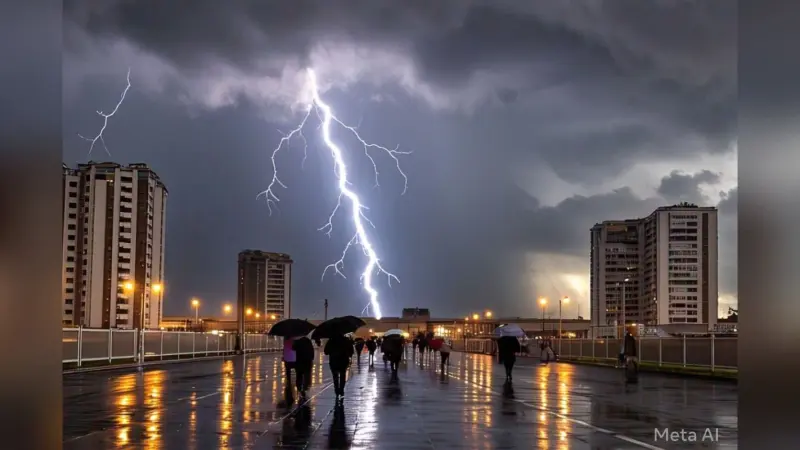 Aaj Ka Mausam: रांची में झमाझम बारिश, गिरे ओले, मौसम हुआ सुहाना, देखें Video