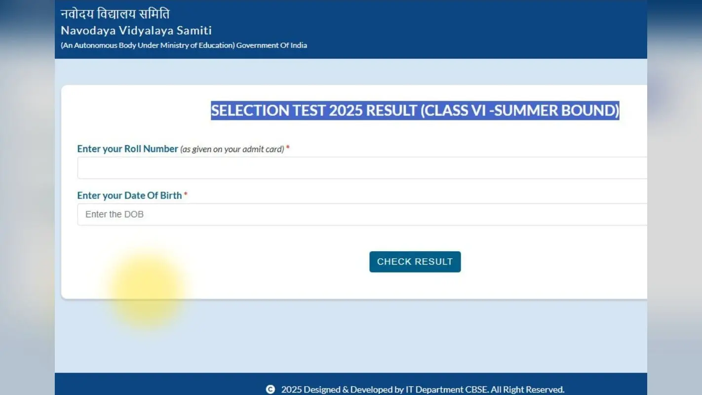 JNVST Class 6, 9 Result 2025: जेएनवीएसटी क्लाॅस 6 और 9 के मार्क्स जारी, यहां सबसे पहले देखें