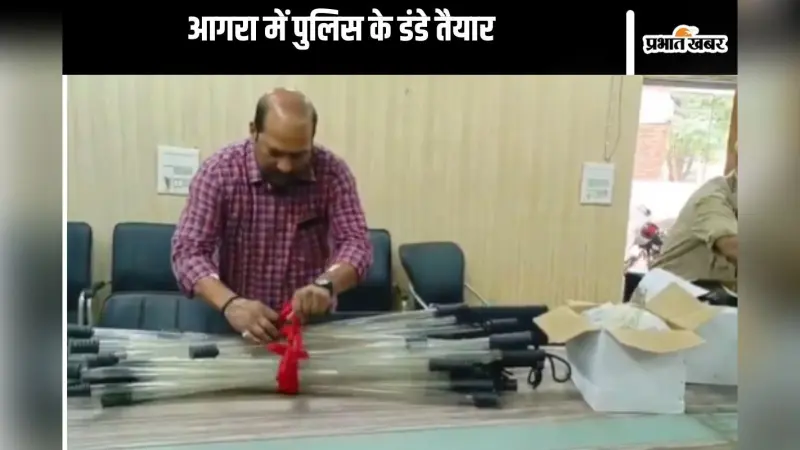 Viral Video : करणी सेना की रैली के लिए पुलिस के डंडे तैयार!