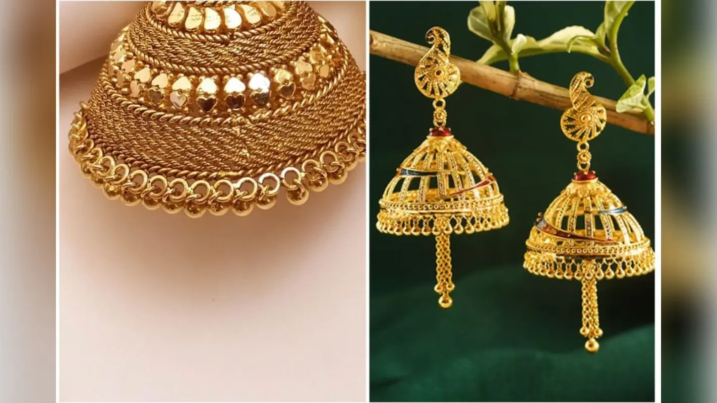Latest Gold Jhumka Designs: वाईफ से खास अंदाज में करें प्यार का इजहार,गिफ्ट करें गोल्ड झुमके