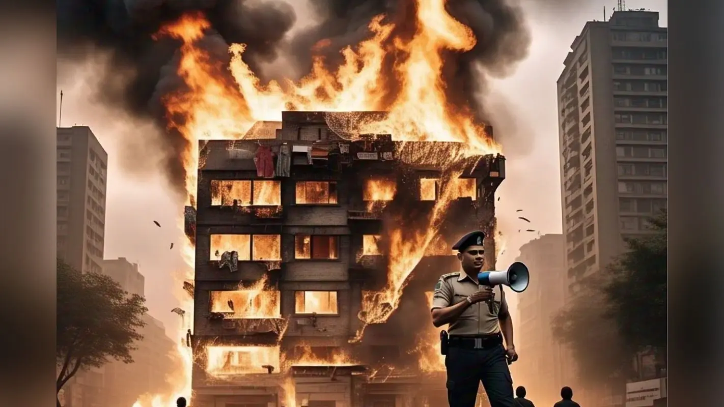 लखनऊ के अस्पताल में भीषण आग, मची अफरा-तफरी, वीडियो आया सामने