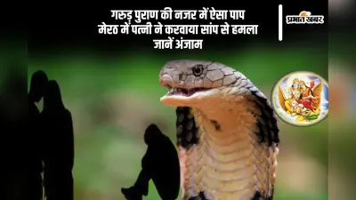 मेरठ में पत्नी का खौफनाक प्लान, प्रेमी संग मिलकर करवाया सांप से हमला, जानें गरुड़ पुराण में इसका दंड