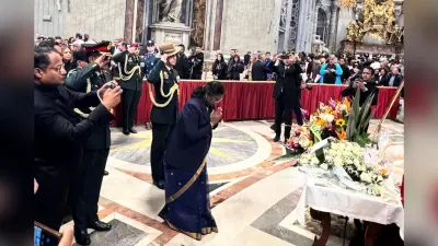 Pope Francis Funeral: यादों में जीवित रहेंगे पोप फ्रांसिस, अंतिम संस्कार में शामिल हुईं राष्ट्रपति द्रौपदी मुर्मू