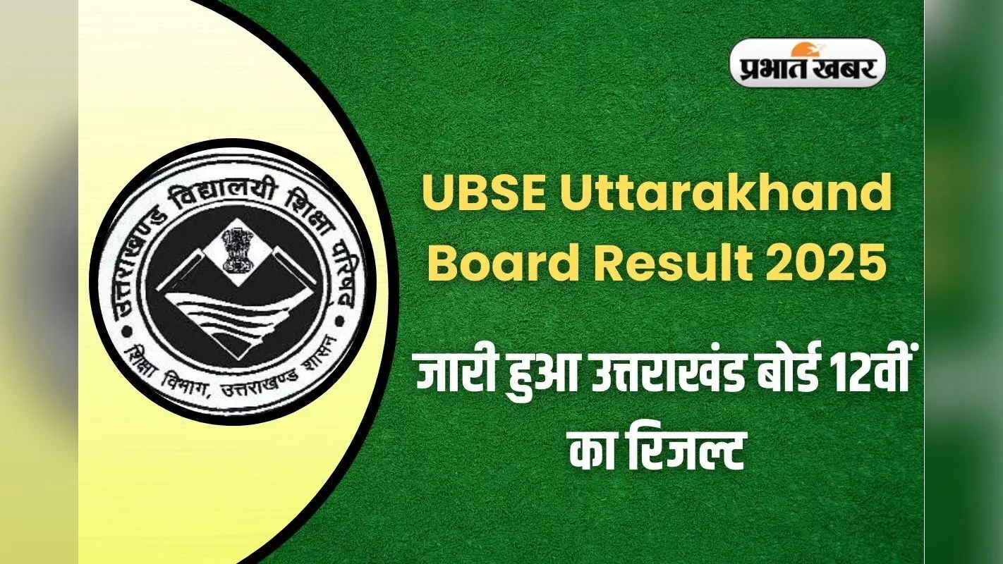 Uttarakhand Board Result 2025 OUT: उत्तराखंड बोर्ड 12वीं का रिजल्ट जारी, इस लिंक से करें डायरेक्ट डाउनलोड
