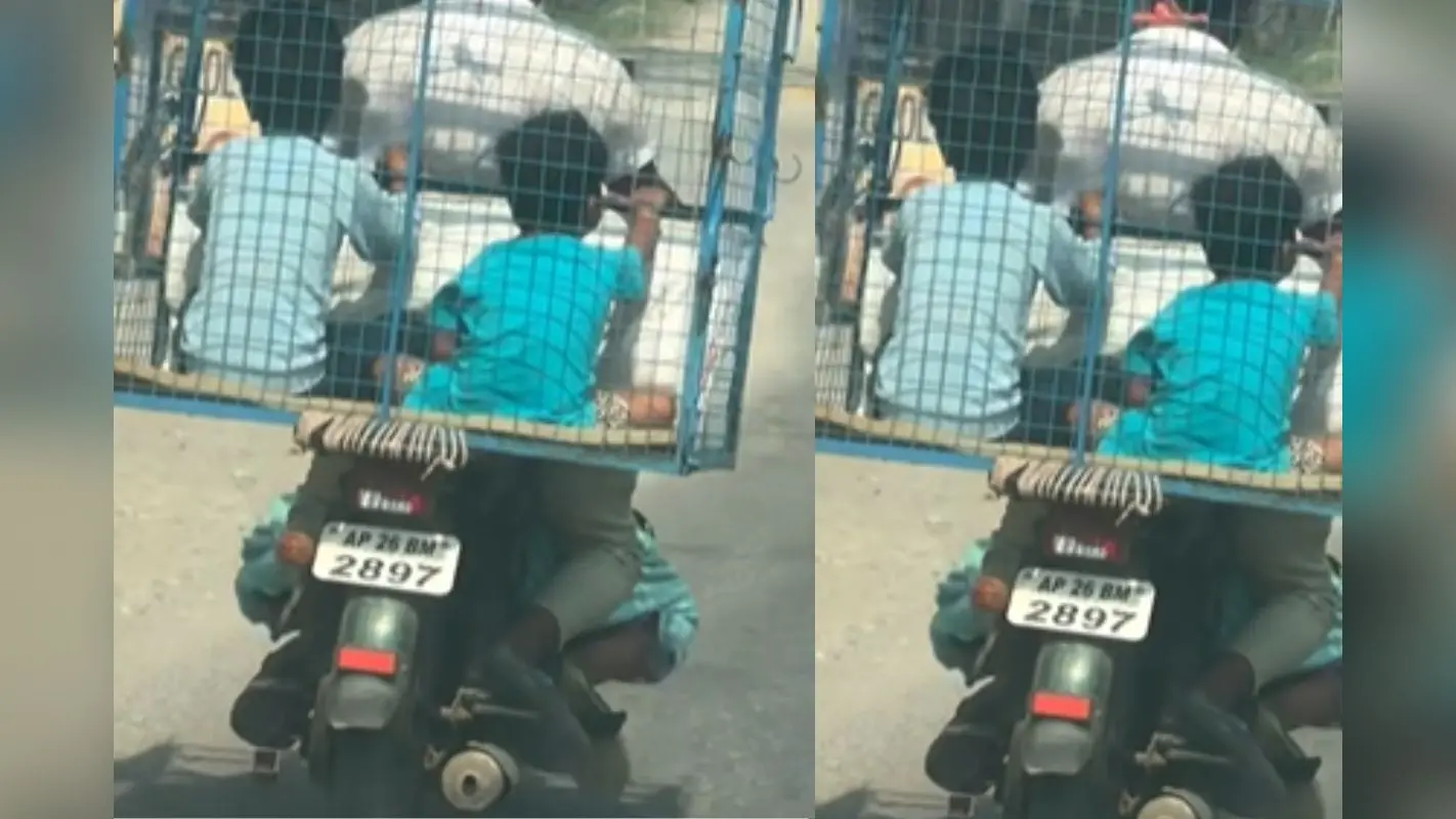 Viral Video: पापा ने दिखाया देसी दिमाग, मुर्गियों के घर को बना दिया बच्चों की सवारी