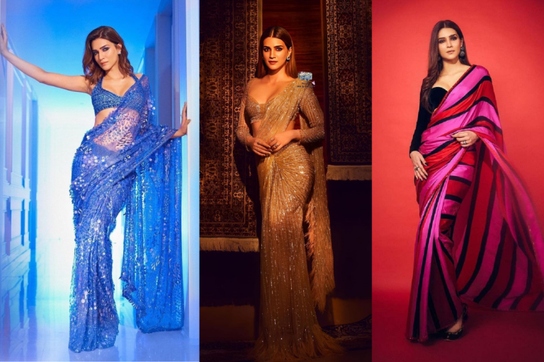 saree gown style, cape saree, trendy saree 2025