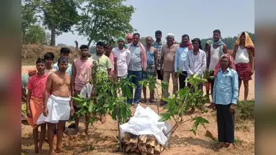 गुमला में संतोष साहू के बाद अनुज साहू का पुतला बनाकर किया गया अंतिम संस्कार, बेबस पिता ने दी मुखाग्नि