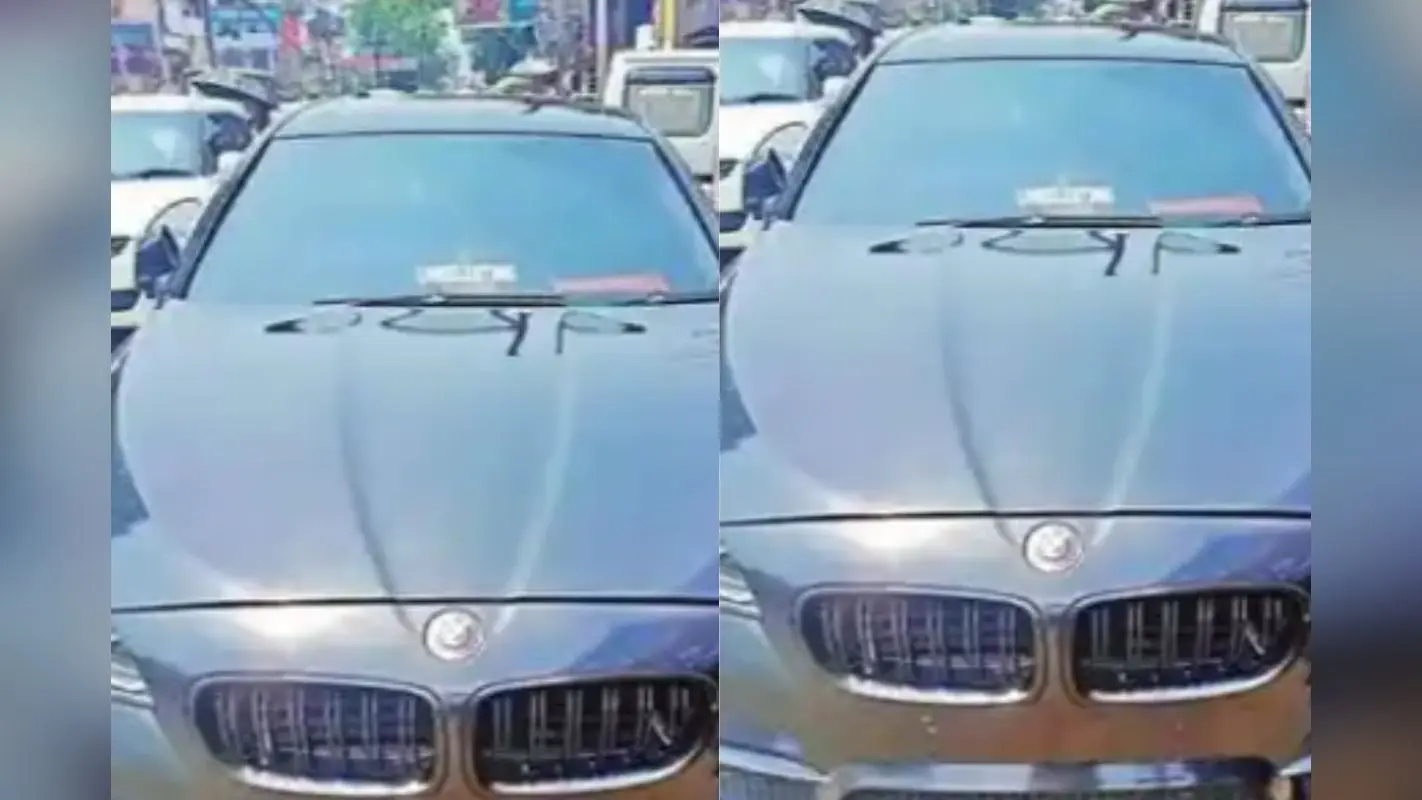 काले शीशे वाले वाहनों की अब खैर नहीं, BMW कार से निकाला गया ब्लैक फिल्म, 10 वाहनों पर लगा जुर्माना