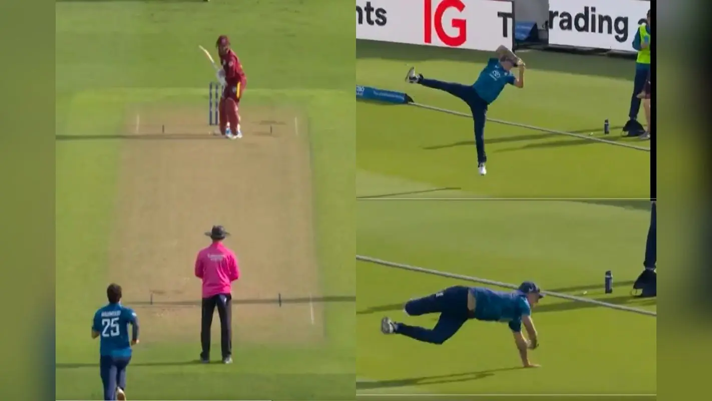 ENG vs WI: लाखों में एक! कार्स ने उल्टी डाइव लगाकर लपका हैरान करने वाला कैच, देखें वीडियो