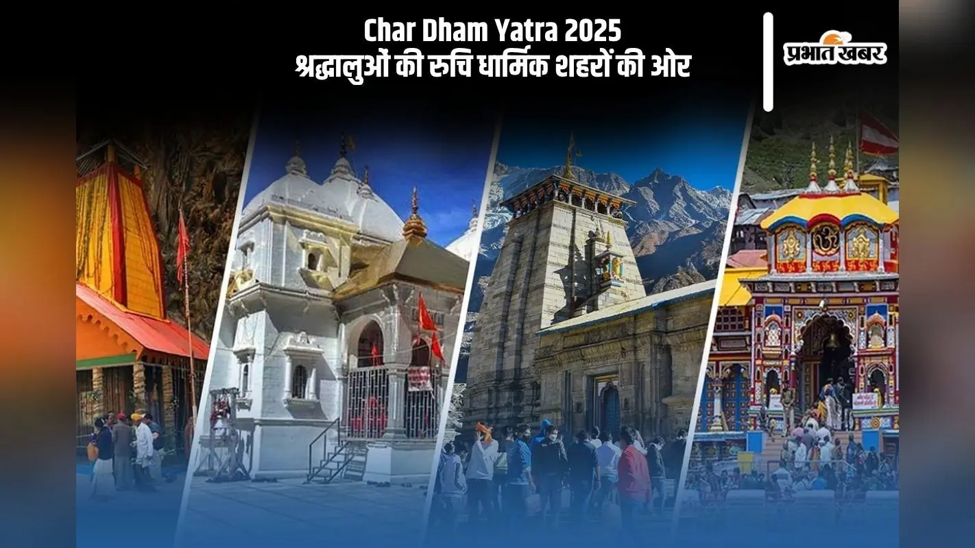 Char Dham Yatra 2025 में बढ़ी श्रद्धालुओं की रुचि, मथुरा, अयोध्या और काशी बने पहले पसंद