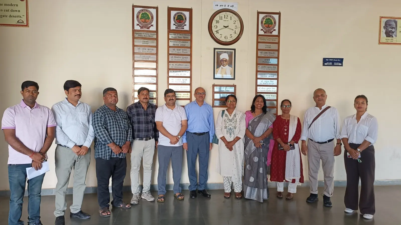 अमरावती के डिग्री कॉलेज ऑफ फिजिकल एजुकेशन के प्रतिनिधिमंडल का सीयूएसबी भ्रमण