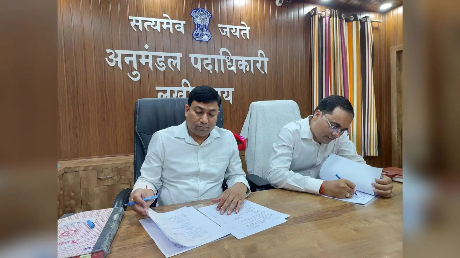 नये एसडीओ ने लिया प्रभार, पुराने को दी गयी विदाई