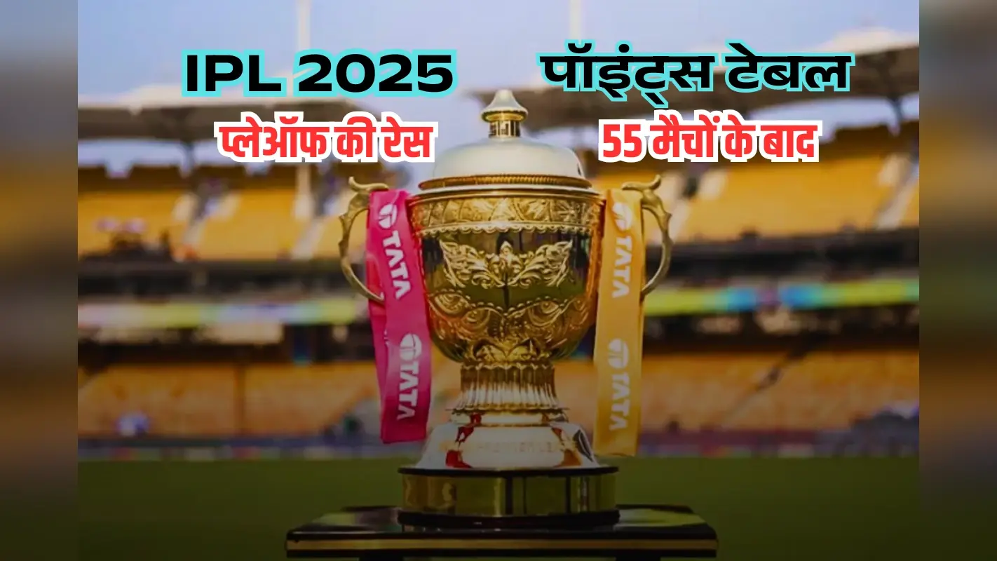55 मैचों के बाद पॉइंट्स टेबल, प्लेऑफ की रेस; 3 टीम टॉप पर 3 हुईं आउट, चौथे की 4 दावेदार