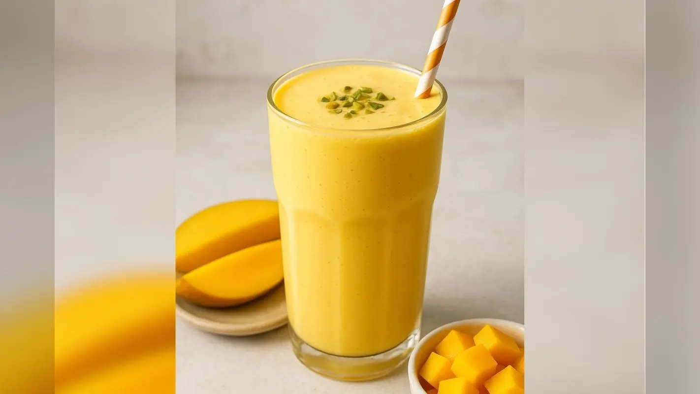 Mango Lassi: गर्मी में राहत का देसी इलाज, घर पर बनाएं ठंडी-मीठी मैंगो लस्सी