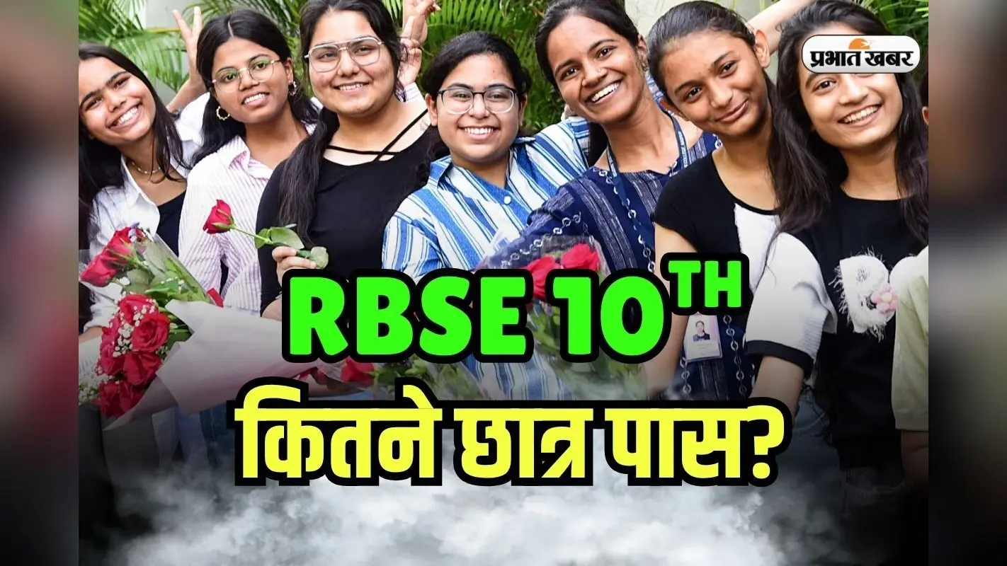 RBSE 10th Result 2025 Pass Percentage: राजस्थान बोर्ड 10वीं में 93.06% छात्र पास, देखें जिलेवार लिस्ट