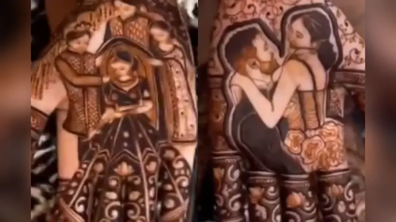 Unique Bridal Mehndi Design: ट्यूशन का प्यार, शादी का इकरार, मेहंदी में बयां हुई दास्तां!