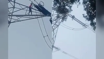 Viral Video: पश्चिमी अफ्रीका के नाइजर में उत्तम कुमार अपहृत, भाई का हाईटेंशन टावर पर चढ़कर हाईवोल्टेज ड्रामा