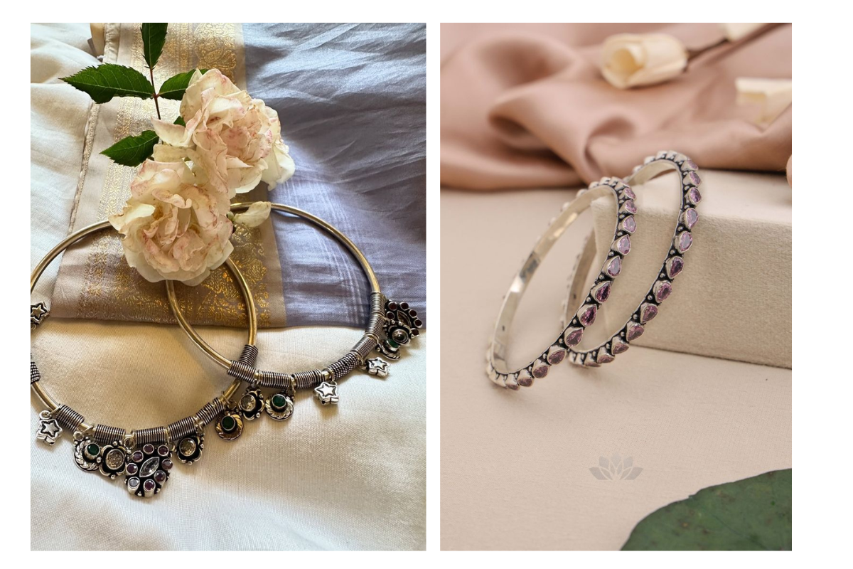Oxidised Kada Bangles