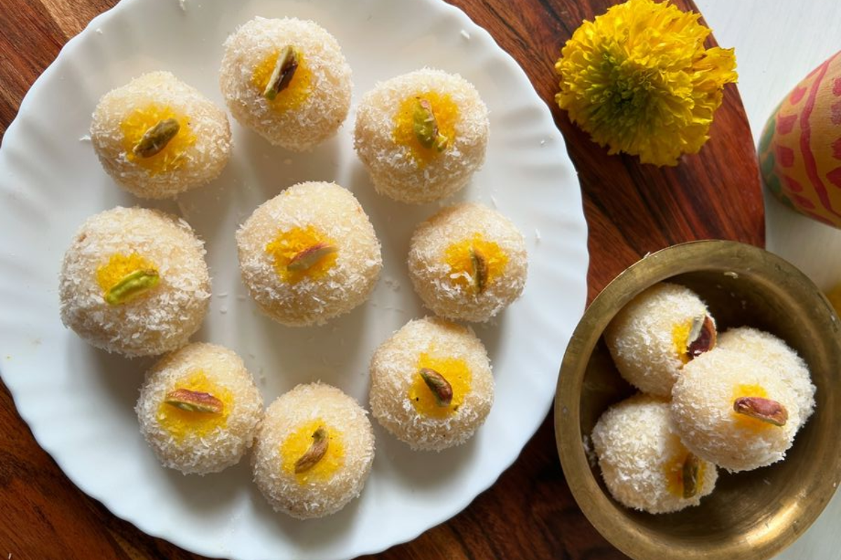 Mango Coconut Ladoo Recipe