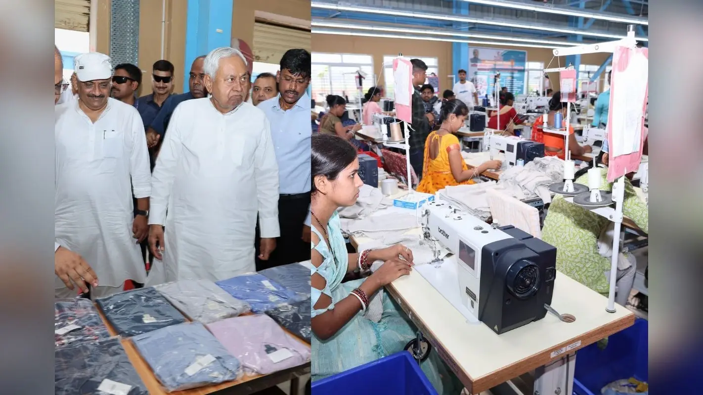 CM Nitish Kumar: मुख्यमंत्री अधिकारियों संग पहुंचे बिहटा, कपड़ा, बैग, कोल्ड स्टोरेज फैक्ट्री का किया निरीक्षण