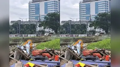 Durga Temple: बुलडोजर से गिराया गया दुर्गा मंदिर, मूर्ति तोड़ी, मचा बवाल, देखें वीडियो