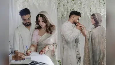 Hina Khan Wedding: हिना खान ने बॉयफ्रेंड रॉकी संग रचाई शादी, वेडिंग की पहली तसवीर पर थम जाएंगी आंखे
