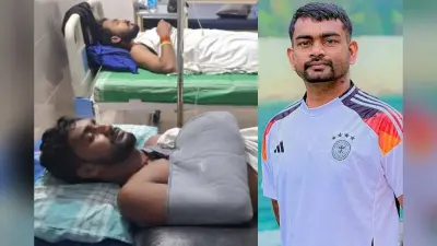 भारी बारिश के बीच जयराम महतो की स्कॉट गाड़ी दुर्घटनाग्रस्त, गाड़ी पर सवार सभी लोग घायल