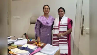 मंत्री शिल्पी नेहा तिर्की से मिली पार्वती तिर्की, साहित्य अकादमी युवा पुरस्कार के लिए मंत्री ने खास अंदाज में दी बधाई