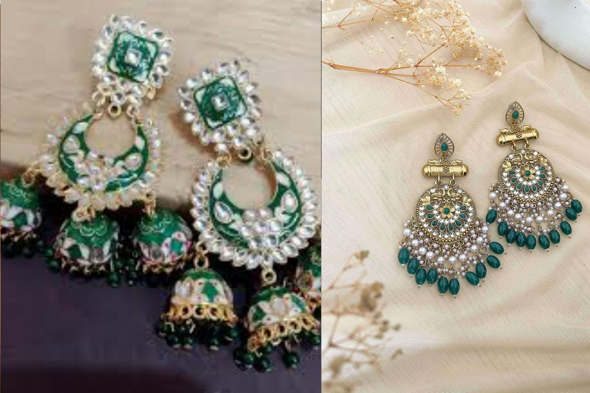 green jhumke 