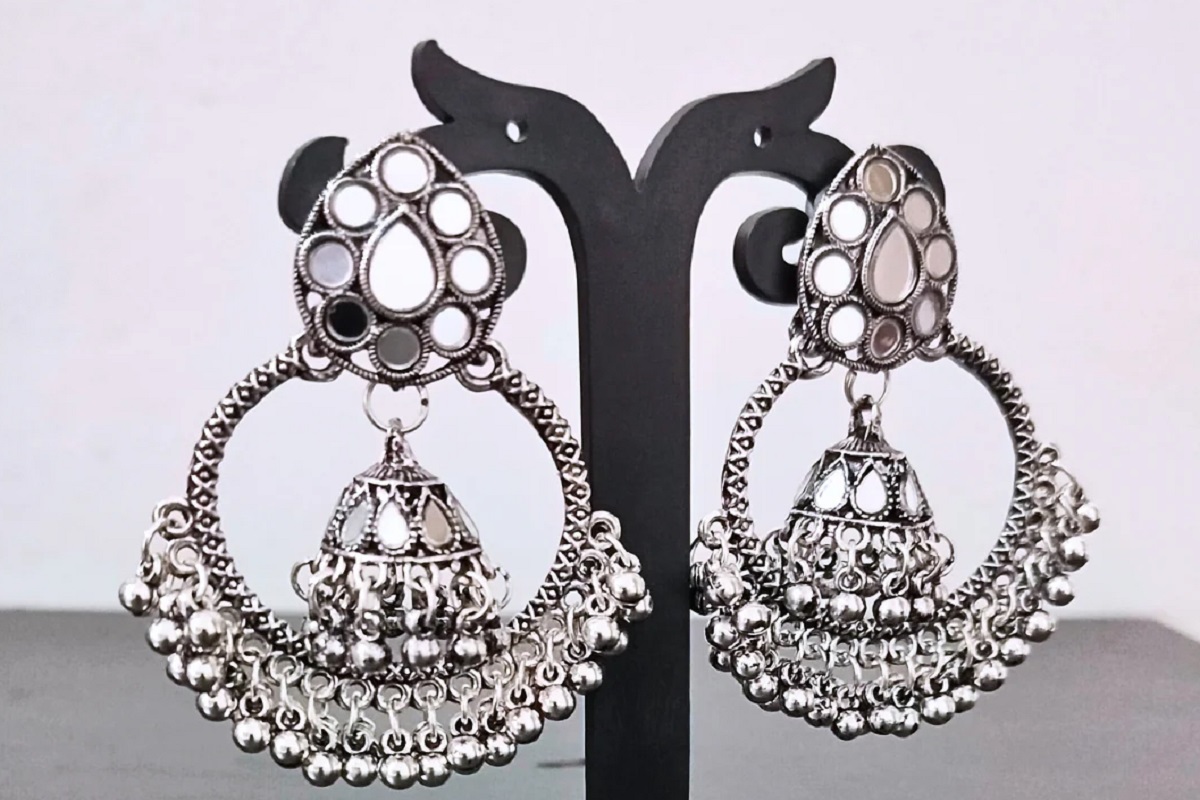 mirror work jhumke