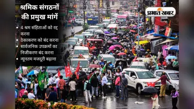 Bharat Bandh: श्रमिक संगठनों की हड़ताल से झारखंड में कोयला, बैंकिंग, डाक क्षेत्रों में काम ठप