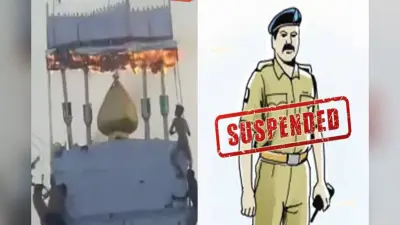 23 फुट का ताजिया, 12 फुट की परमिशन! हाइटेंशन तार से भड़की आग, दरोगा सस्पेंड