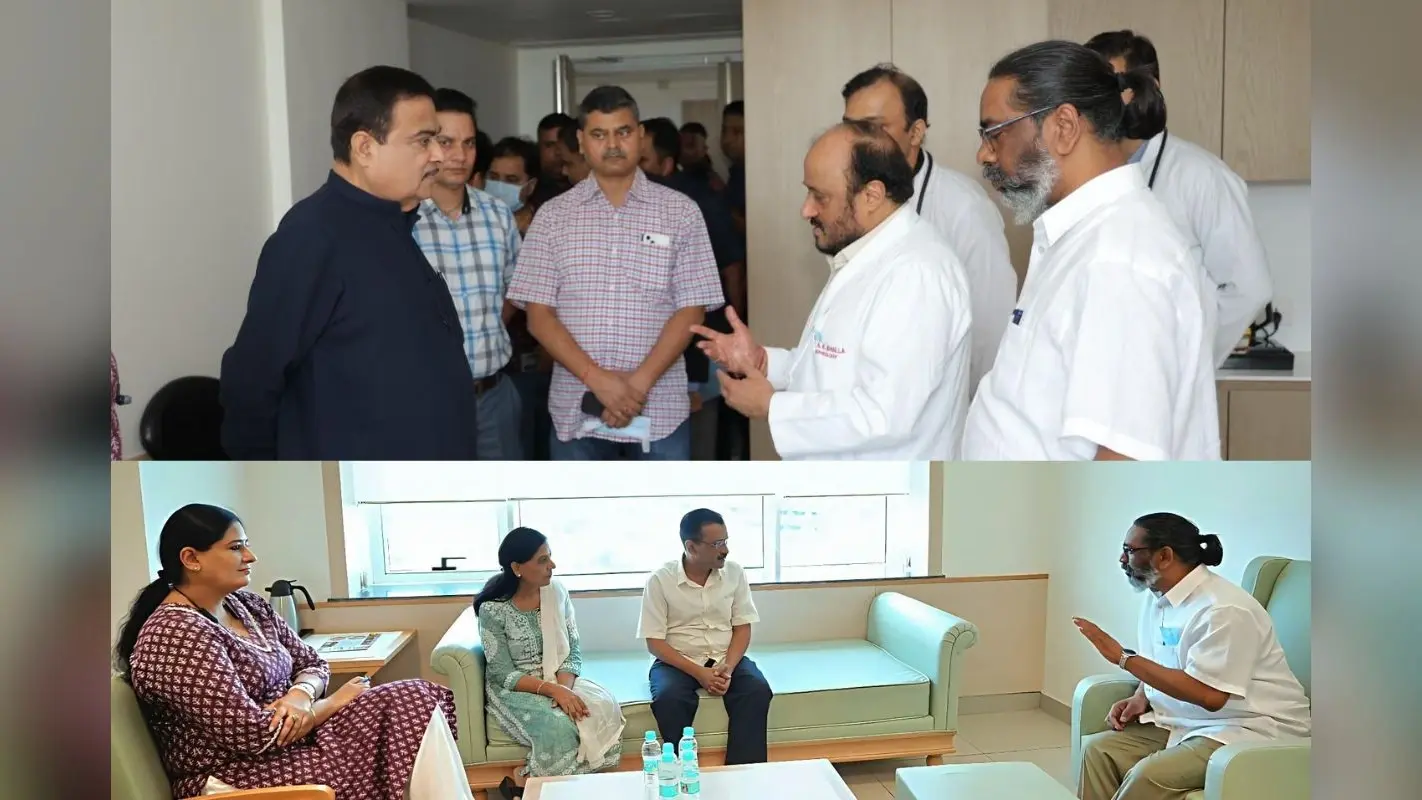 Shibu Soren Health: शिबू सोरेन से मिले नितिन गडकरी, अरविंद केजरीवाल ने हेमंत सोरेन से भेंट कर गुरुजी का लिया हेल्थ अपडेट