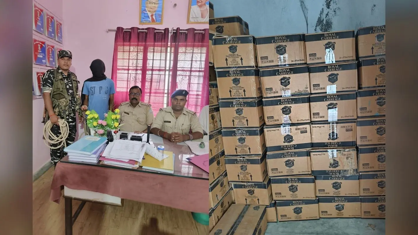 झारखंड के पलामू से 50 लाख की अवैध शराब जब्त, एक अरेस्ट, 17760 बोतलों में थी 4557 लीटर शराब