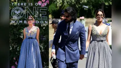 Janhvi Kapoor और शिखर पहाड़िया ने विंबलडन के सेमीफाइनल में लूटी महफिल, हाथ पकड़े दोनों ने की स्टाइलिश एंट्री