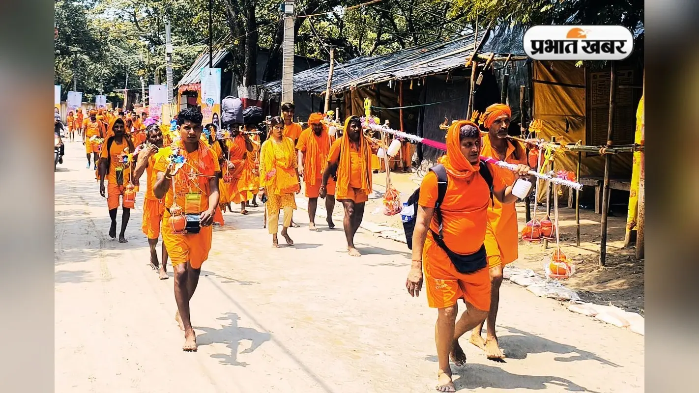कांवरिया पथ से लाइव : दोपहर बाद मौसम ने बदली करवट, कांवरियों की बढ़ी रफ्तार