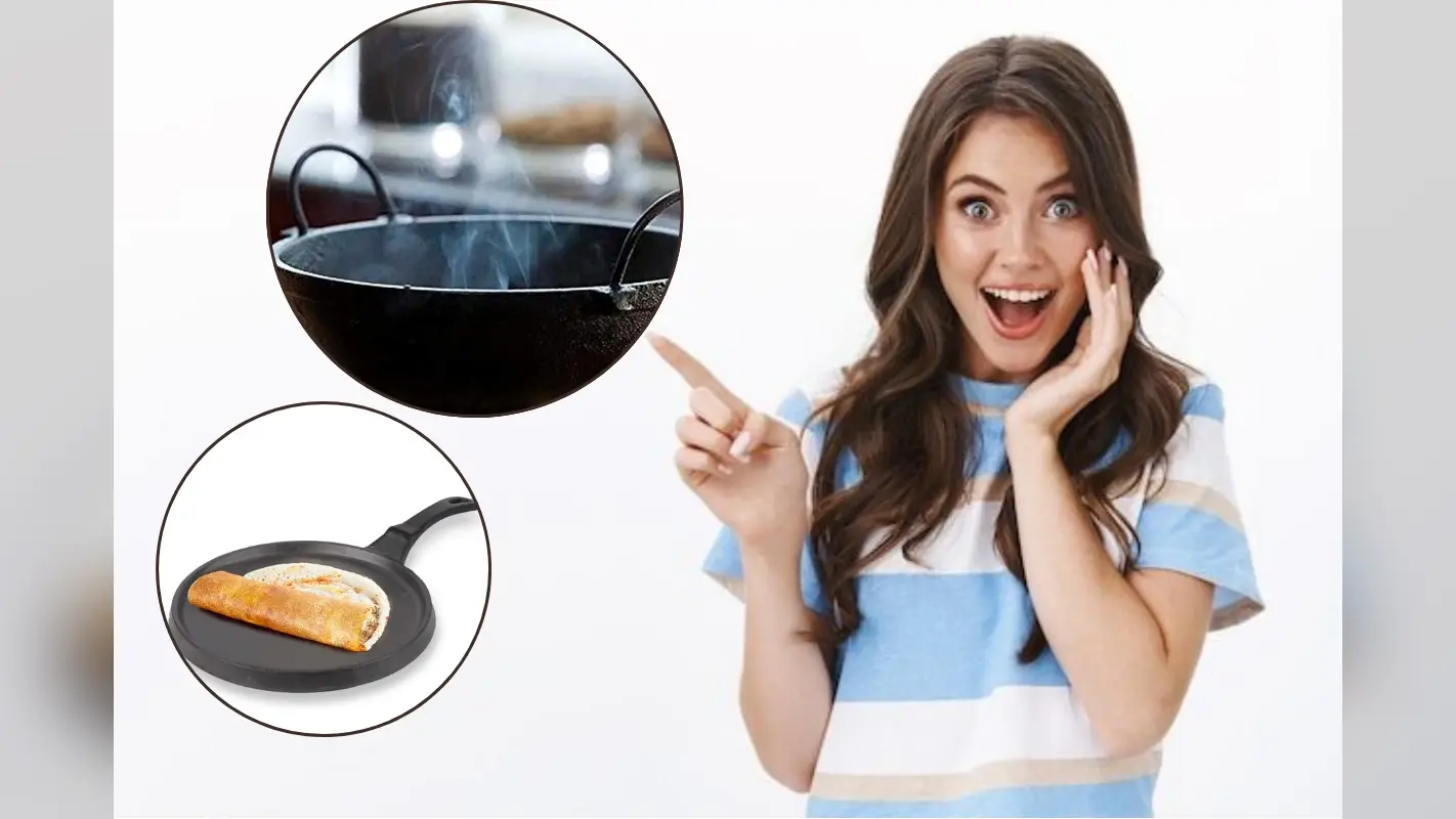 Kitchen Hacks for Iron Pan: लोहे की कड़ाही को बनाएं नॉन-स्टिक चिला ऑमलेट कुछ भी नहीं चिपकेगा