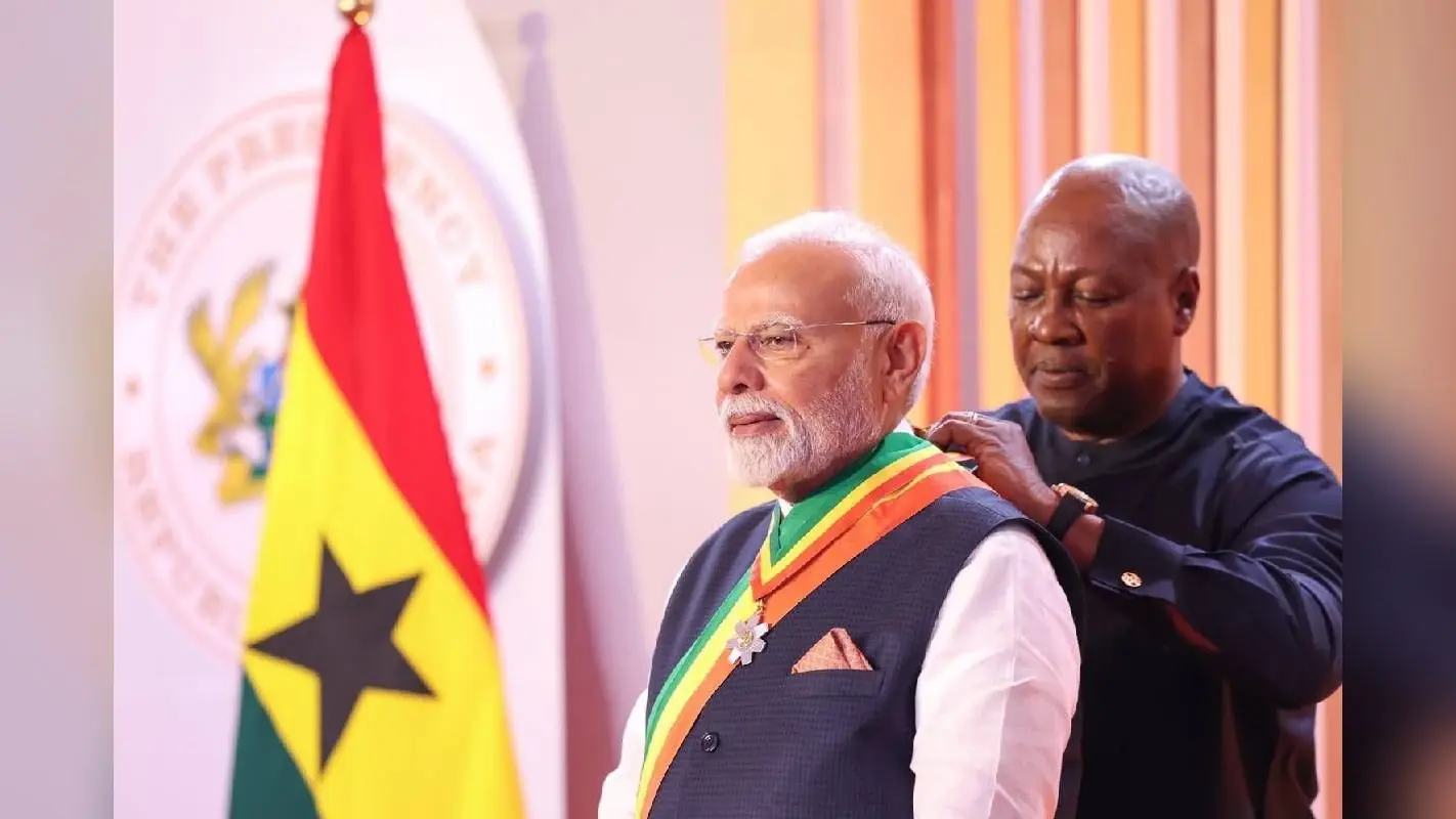 PM Modi Ghana Visit : कितने भारतीय रहते हैं घाना में? पीएम मोदी का किया गया जोरदार स्वागत